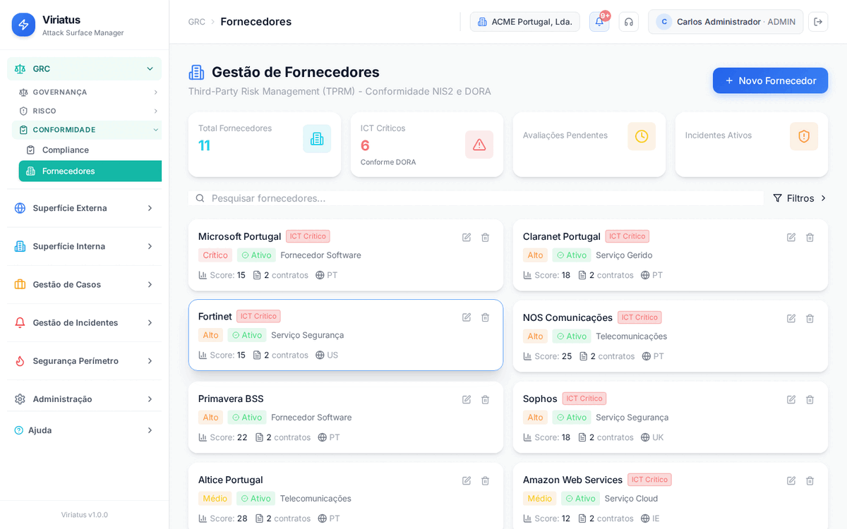 Gestão de fornecedores
